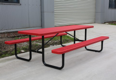 Outdoor thermoplastic coated picnic table