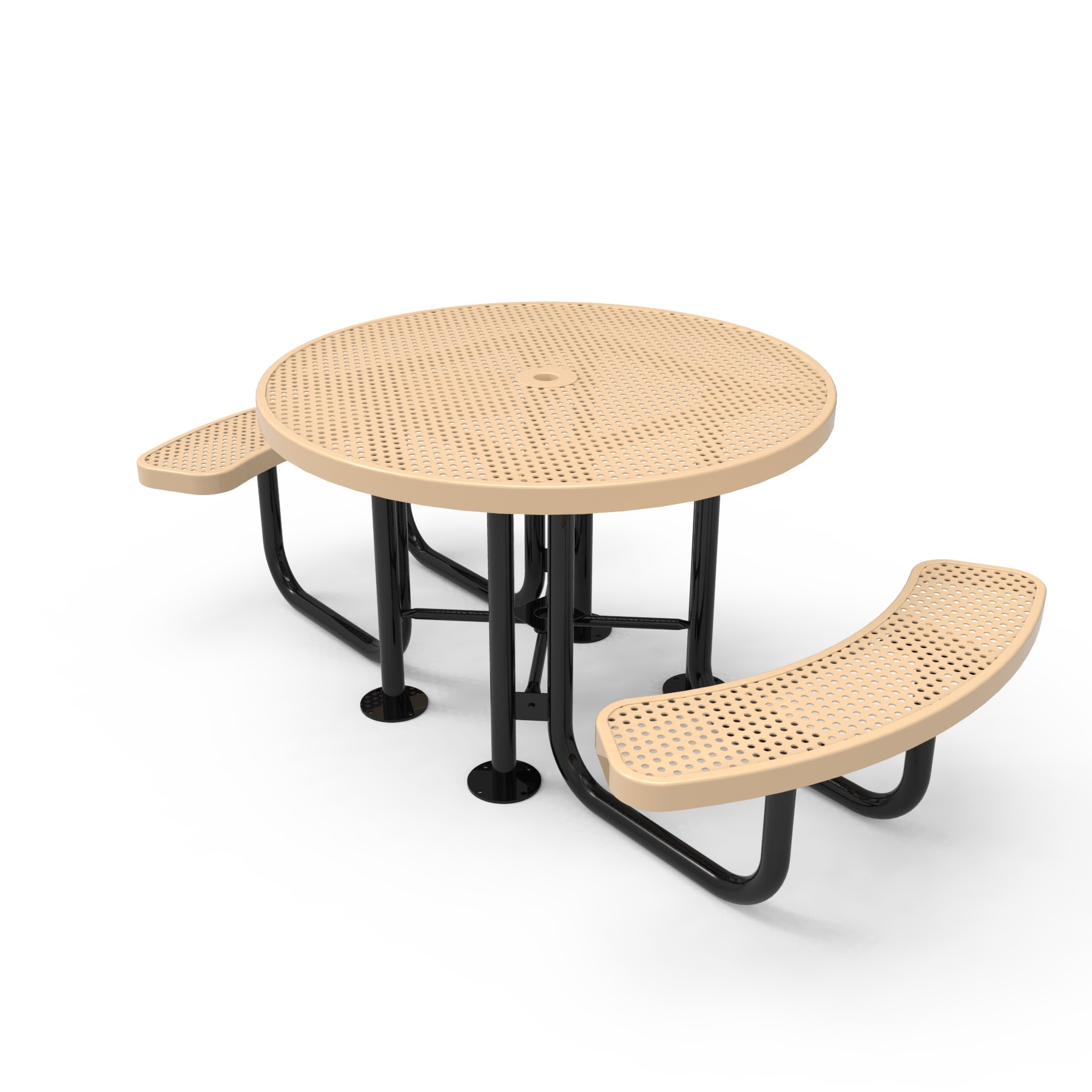 Thermoplastic coated commercial disabled picnic tables