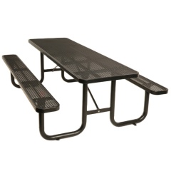 Custom outdoor commercial mesh picnic table bench