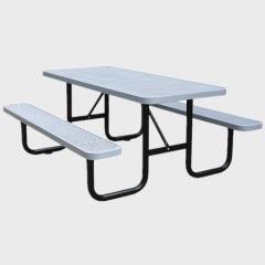 Extra long weatherproof commercial picnic table