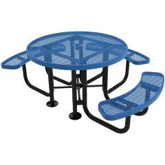 Thermoplastic coated commercial disabled picnic tables