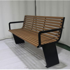 outdoor park hardwood bench seat