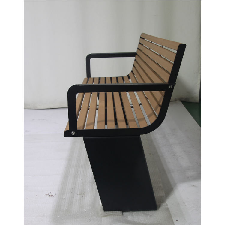 outdoor park hardwood bench seat