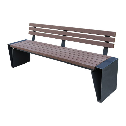 Leisure outdoor park wooden benches