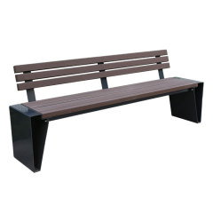 Leisure outdoor park wooden benches