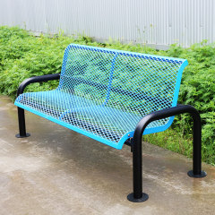 Outdoor steel patio garden bench for sale