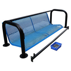 Outdoor steel patio garden bench for sale