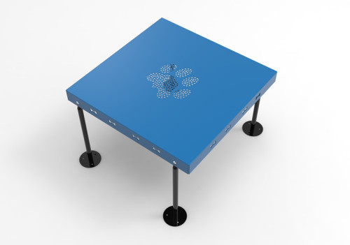 Dog grooming deck paw table