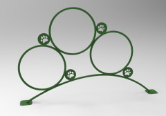 Small dog agility equipment embedded hoop jump