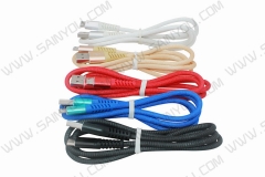 Aluminum nylon braided USB data cable