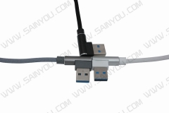 Two 90-degree head USB data cable