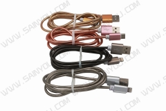 Spring steel USB data cable