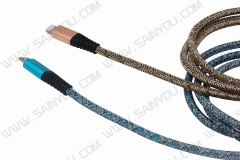 Rainbow cotton  USB data cable