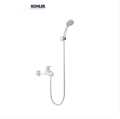 Kohler Shower Faucets 7686T Kohler Shower Head July 1/2" Pressure Balanced Shower System Tub Spout And Shower Head With Hose 4 Spray Modes
