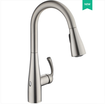 Moen Kitchen Faucets 87014EW Touchless Kitchen Faucet Moen Pull Out Kitchen Taps With 2 Spray