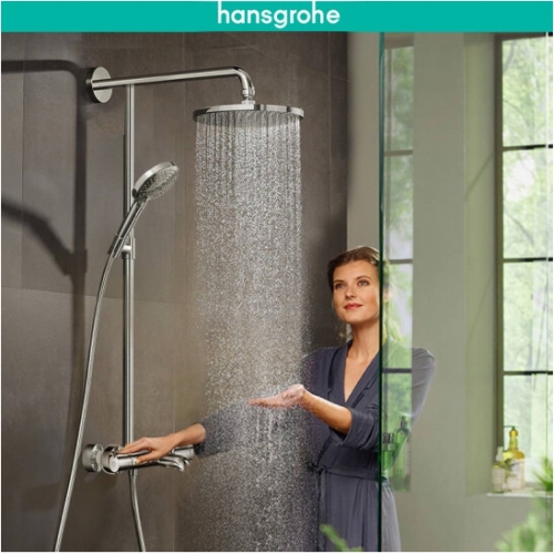 Hansgrohe Shower Faucet 27215 Thermostatic Raindance High Pressure Shower Heads Tub Spout Rainfinity Shower Head With Hose 3 Spray