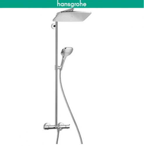 Hansgrohe Shower Faucet 26162 Thermostatic Dual Shower Head Raindance Tub Spout Shower Head With Hose 3 Spray