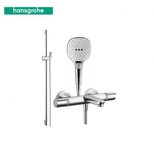 Hansgrohe Shower Heads 15348 & 265214 Thermostatic Raindance Shower Head With Hose 3 Spray