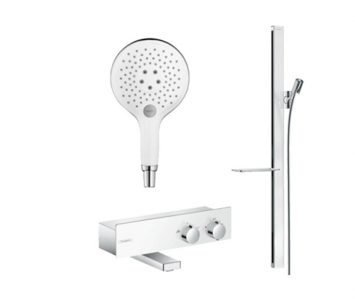 Hansgrohe Shower Heads 131074 & 285884 Raindance Thermostatic Shelf Tub Spout 150 mm Handheld Shower Head 3 Spray
