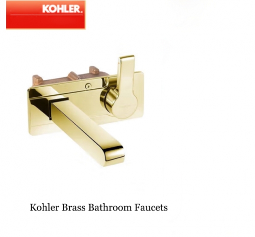 Kohler Brass Bathroom Faucets 10863T Singulier Wall Mounted Bath Taps