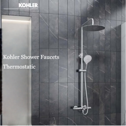 Kohler Shower Faucets 29995T Thermostatic July Rainfall Shower Heads 305 mm Tub Spout And Hand Held Shower Heads 3 Spray Modes