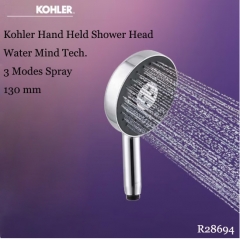Kohler Hand Held Shower Heads R28694T Black High Pressure Shower Heads With Hose 3 Modes Spray