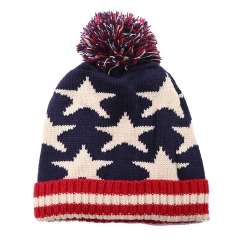 American Flag Beanie Hat