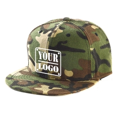 Camouflage Cotton Twill Flat Visor Hat