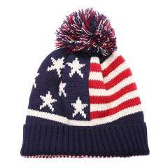 American Flag Beanie Hat