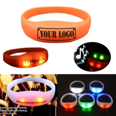 Silicone Sound LED Flashing Bracelets