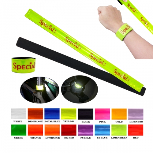 Reflective Slap Band & Cycling Strap with felt backing