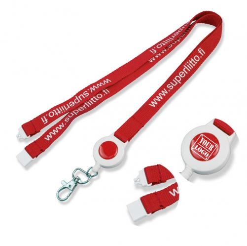 Badge Holder Neck Lanyard w/ Safe Neck Breakaway