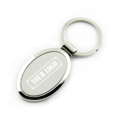 Oval Metal Key Chain