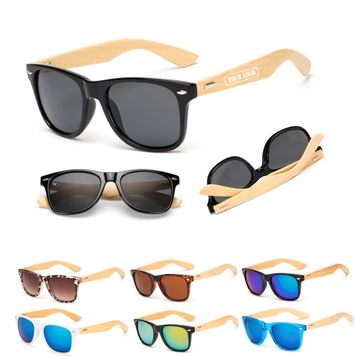 Bamboo Wood Arms Sunglasses