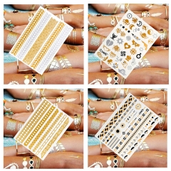 Waterproof Temporary Metallic Tattoos