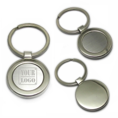 Custom Round Metal Keychain