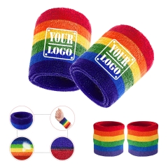 Rainbow Sweat Wristband / Sweatband