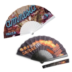 Foldable Plastic Fabric Hand Fan