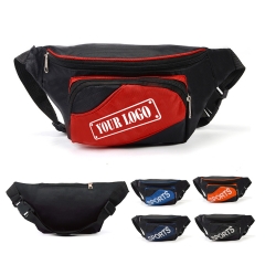 Sports Fanny Pack w/ Three Zippered Pockets