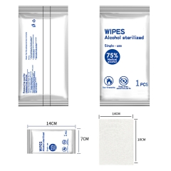 Single Alcohol Sanitizer Wipe