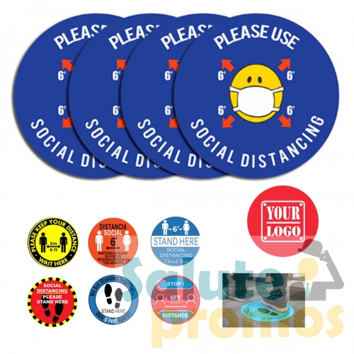 Social Distancing Floor Stickers