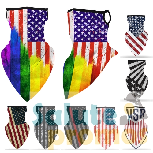 US Flag Face Bandana Neck Gaiter