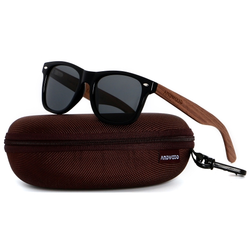ANDWOOD PC + Wood / Bamboo temples sunglasses with polarized lens