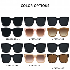 ANDWOOD Oversized Sunglasses for Women Big Large Square Wide Frame Shades Retro Trendy Fashion UV Protection 2 Pack Black Tortoise Sun glasses