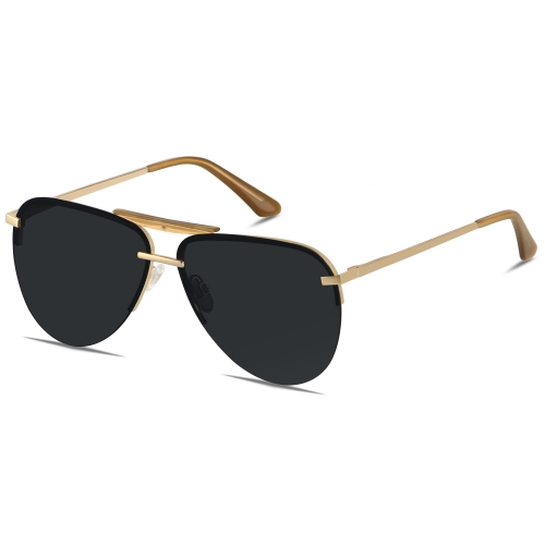  ANDWOOD Oversized Aviator Sunglasses for Women Men Big