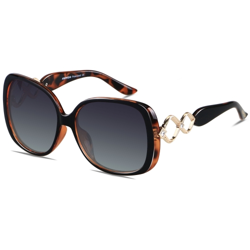 ANDWOOD Oversized Sunglasses for Women Large Polarized Big Square Frame Trendy Vintage