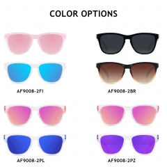 ANDWOOD Sunglasses for Women Men Mirrored UV Protection Cute Fun Teen Girls Sun glasses Outdoor Running Shades Mirror Hot Pink Purple