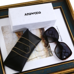 ANDWOOD Oversized Sunglasses for Women Large Polarized Big Square Frame Trendy Vintage