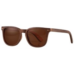 ANDWOOD Wood Sunglasses Polarized for Men Women Uv Protection Retro Wooden Sun Glasses Bamboo Shades
