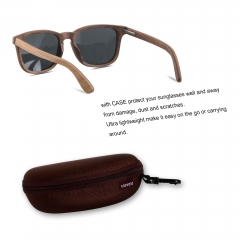 ANDWOOD Wood Sunglasses Polarized for Men Women Uv Protection Retro Wooden Sun Glasses Bamboo Shades